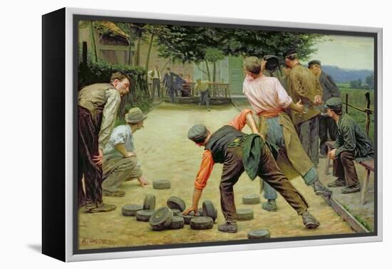 A Game of Bourles in Flanders, 1911-Remy Cogghe-Framed Premier Image Canvas