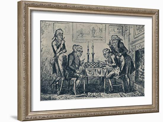 'A Game of Chess', 1948-George Cruikshank-Framed Giclee Print