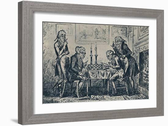 'A Game of Chess', 1948-George Cruikshank-Framed Giclee Print