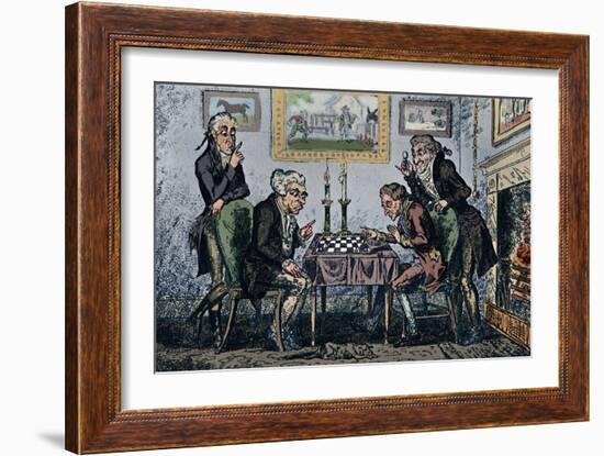 'A Game of Chess', 1948-George Cruikshank-Framed Giclee Print