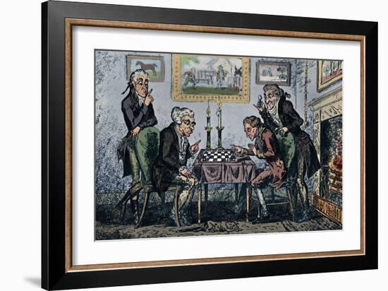 'A Game of Chess', 1948-George Cruikshank-Framed Giclee Print