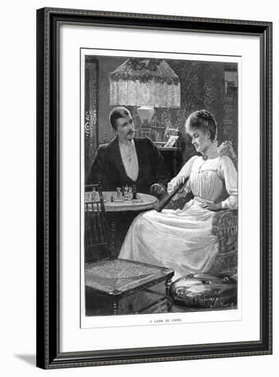 A Game of Chess, C1900s-C1910s-null-Framed Giclee Print