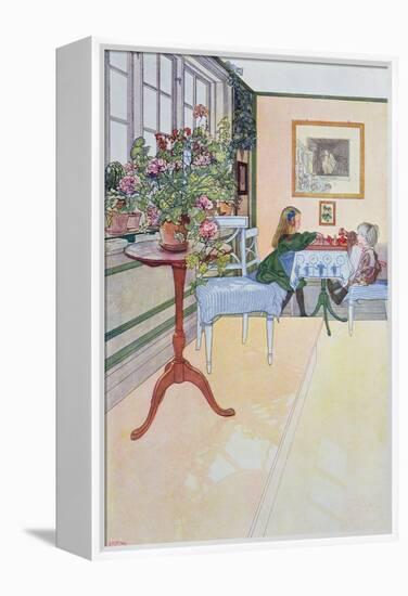 A Game of Chess, early twentieth century-Carl Larsson-Framed Premier Image Canvas