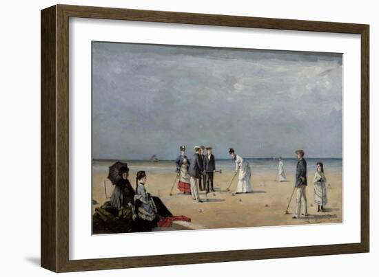 A Game of Croquet, 1872-Louise Abbema-Framed Giclee Print