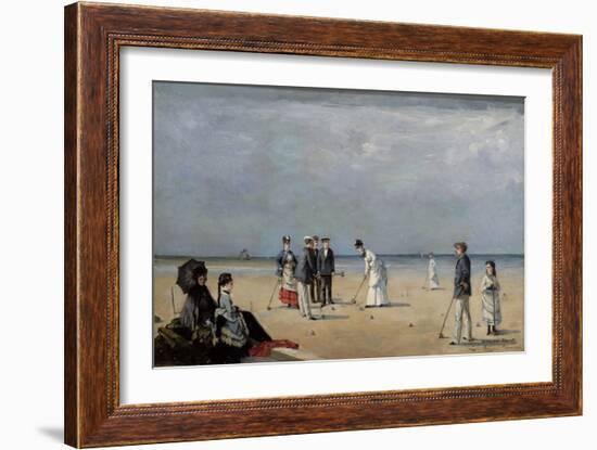 A Game of Croquet, 1872-Louise Abbema-Framed Giclee Print