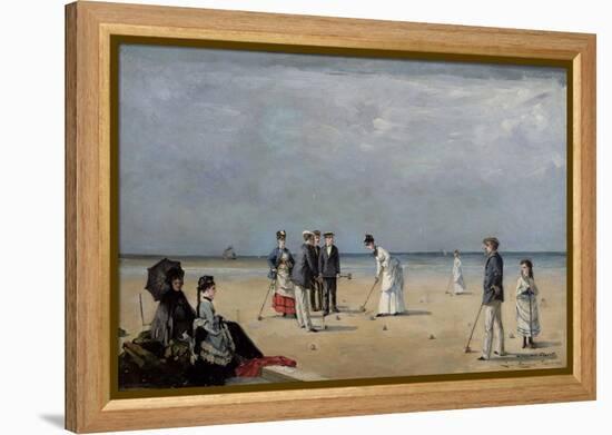 A Game of Croquet, 1872-Louise Abbema-Framed Premier Image Canvas