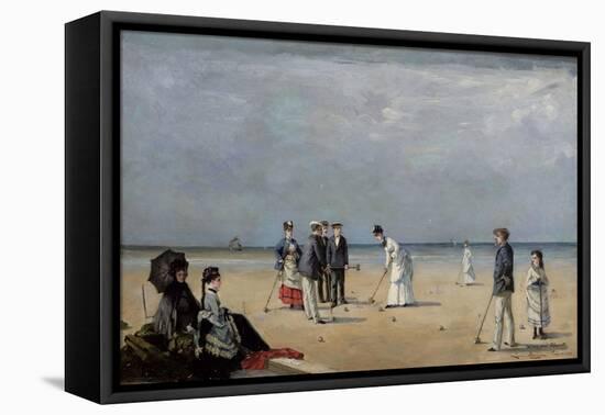 A Game of Croquet, 1872-Louise Abbema-Framed Premier Image Canvas