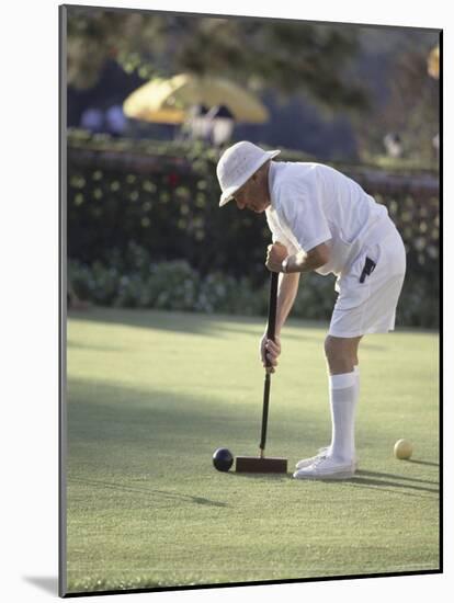 A Game of Croquet-null-Mounted Photographic Print