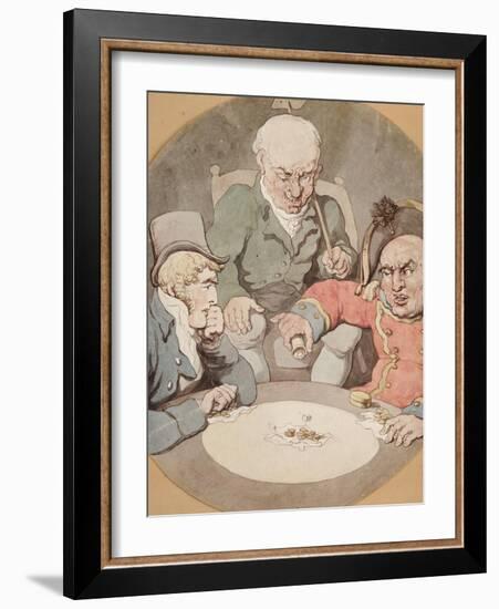 A Game of Dice-Thomas Rowlandson-Framed Giclee Print