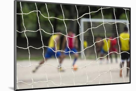 A Game of Football in Flamengo Park.-Jon Hicks-Mounted Photographic Print