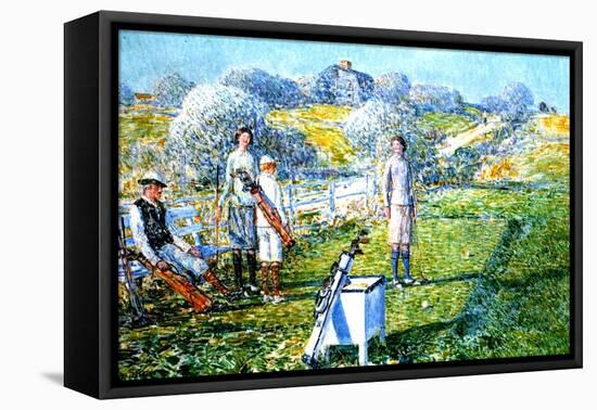 A Game of Golf, 1923-Childe Hassam-Framed Premier Image Canvas