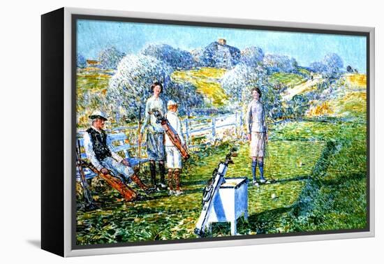 A Game of Golf, 1923-Childe Hassam-Framed Premier Image Canvas