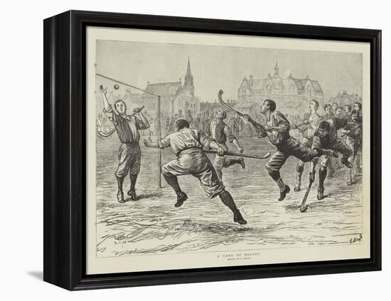 A Game of Hockey-null-Framed Premier Image Canvas