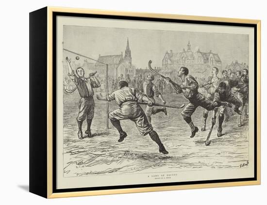 A Game of Hockey-null-Framed Premier Image Canvas