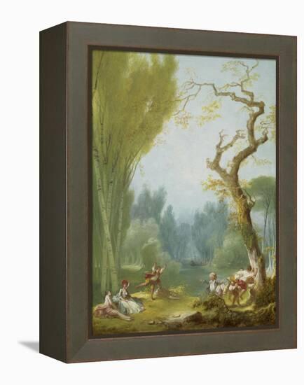 A Game of Horse and Rider, c.1775-80-Jean-Honore Fragonard-Framed Premier Image Canvas