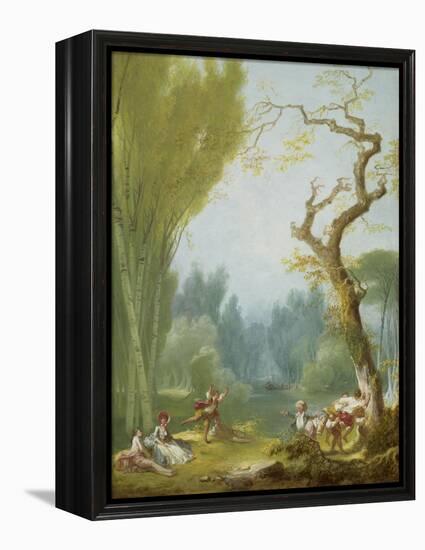 A Game of Horse and Rider, c.1775-80-Jean-Honore Fragonard-Framed Premier Image Canvas