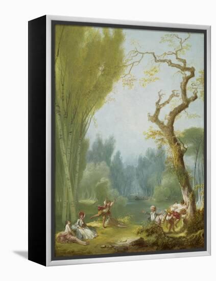 A Game of Horse and Rider, c.1775-80-Jean-Honore Fragonard-Framed Premier Image Canvas