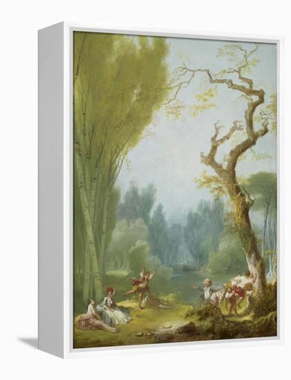 A Game of Horse and Rider, c.1775-80-Jean-Honore Fragonard-Framed Premier Image Canvas