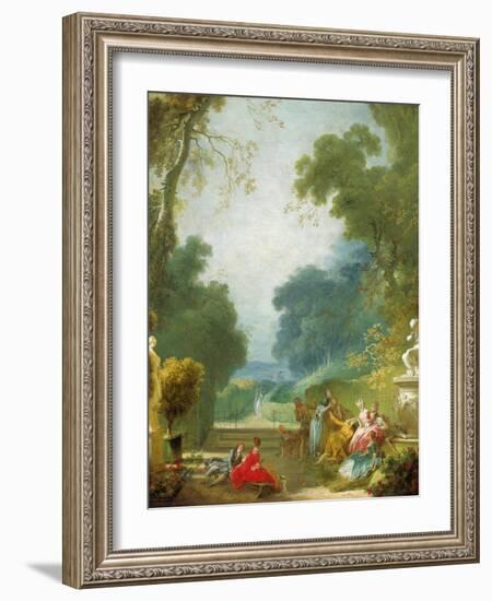 A Game of Hot Cockles, c.1775-80-Jean-Honore Fragonard-Framed Giclee Print