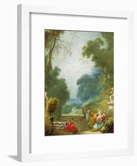 A Game of Hot Cockles, c.1775-80-Jean-Honore Fragonard-Framed Giclee Print