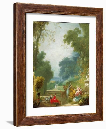 A Game of Hot Cockles, c.1775-80-Jean-Honore Fragonard-Framed Giclee Print