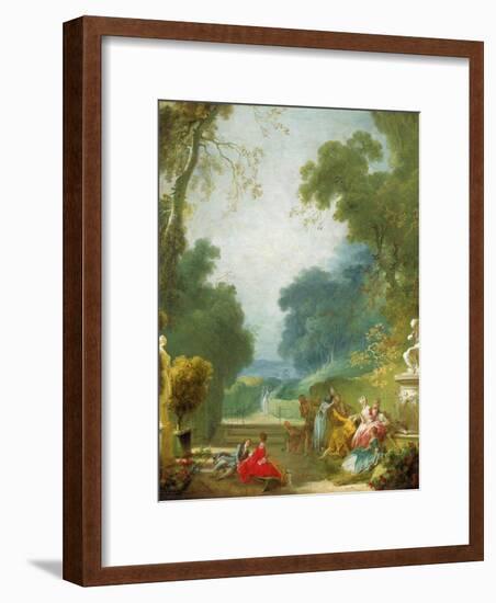 A Game of Hot Cockles, c.1775-80-Jean-Honore Fragonard-Framed Giclee Print