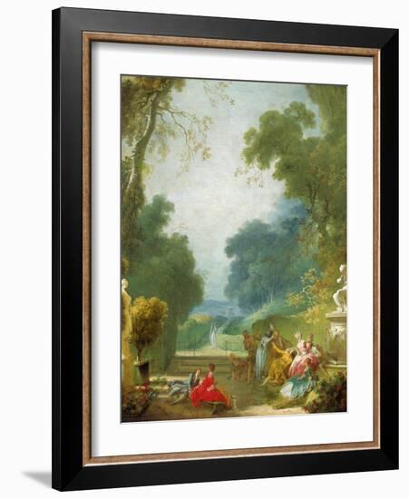 A Game of Hot Cockles, c.1775-80-Jean-Honore Fragonard-Framed Giclee Print