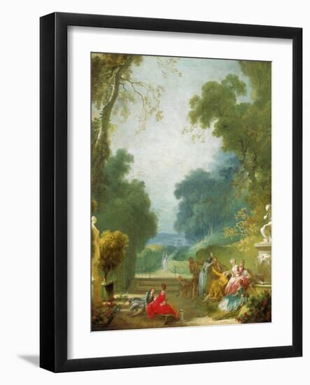 A Game of Hot Cockles, c.1775-80-Jean-Honore Fragonard-Framed Giclee Print