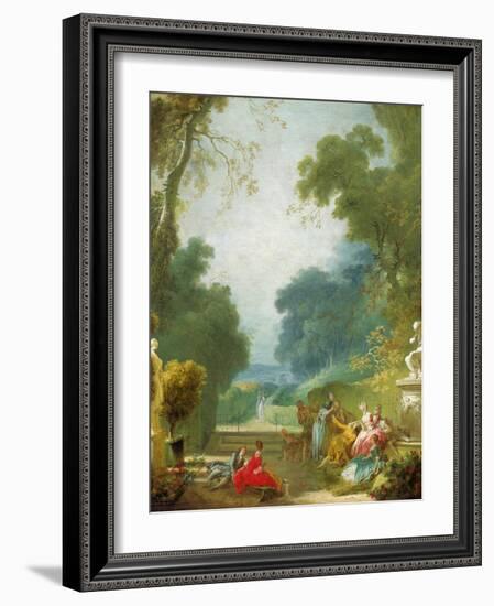 A Game of Hot Cockles, c.1775-80-Jean-Honore Fragonard-Framed Giclee Print