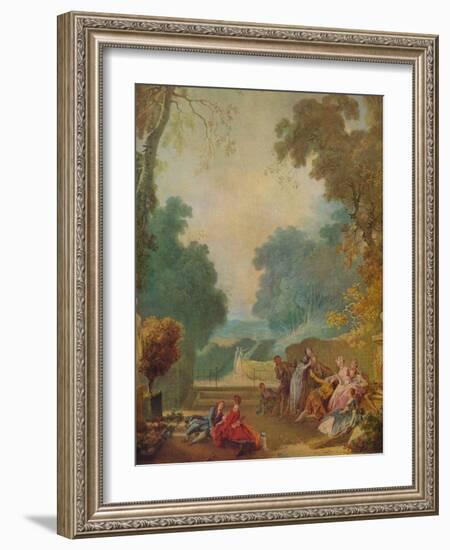 'A Game of Hot Cockles', c1775-1780-Jean-Honore Fragonard-Framed Giclee Print