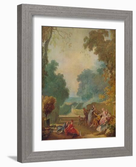 'A Game of Hot Cockles', c1775-1780-Jean-Honore Fragonard-Framed Giclee Print