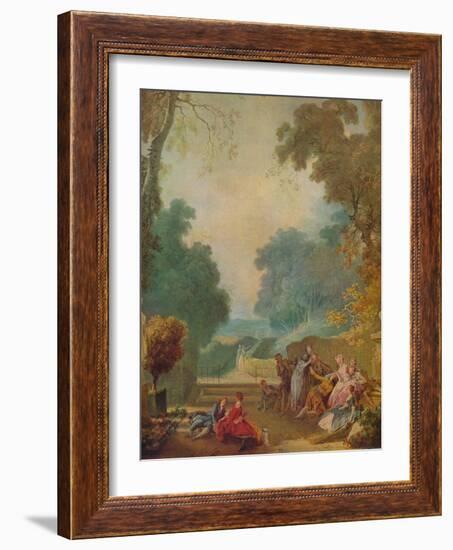 'A Game of Hot Cockles', c1775-1780-Jean-Honore Fragonard-Framed Giclee Print