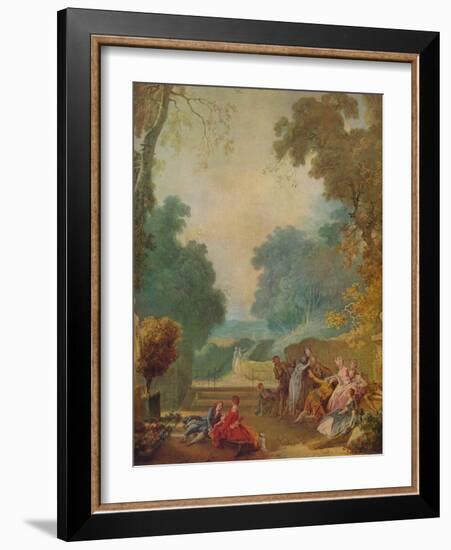 'A Game of Hot Cockles', c1775-1780-Jean-Honore Fragonard-Framed Giclee Print