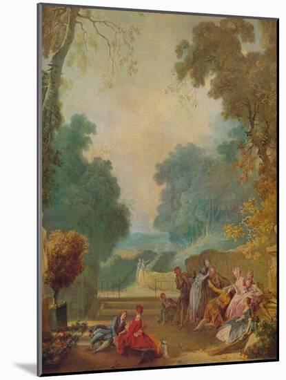 'A Game of Hot Cockles', c1775-1780-Jean-Honore Fragonard-Mounted Giclee Print