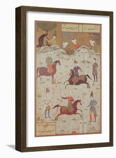 A Game of Polo--Framed Giclee Print