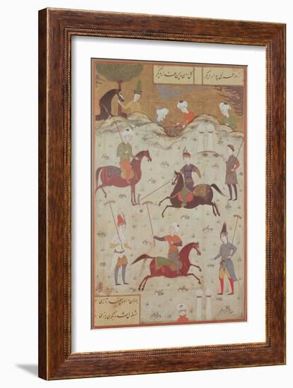 A Game of Polo-null-Framed Giclee Print