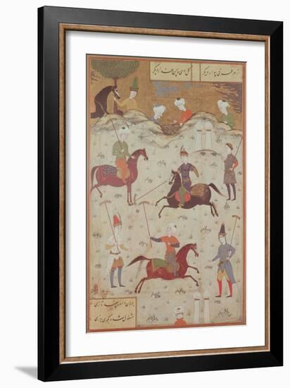 A Game of Polo-null-Framed Giclee Print