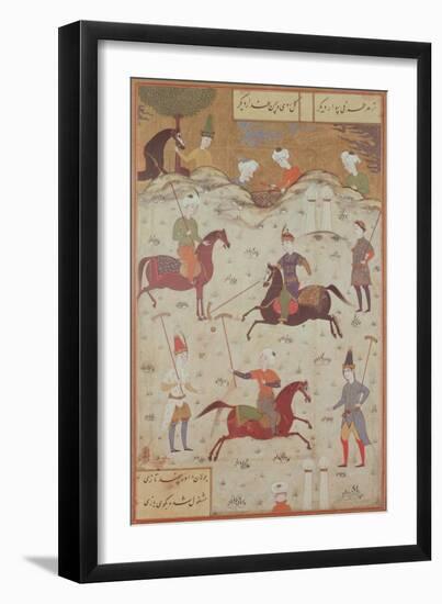 A Game of Polo-null-Framed Giclee Print