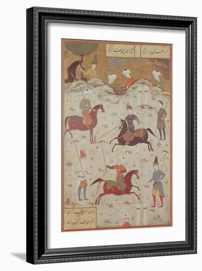 A Game of Polo-null-Framed Giclee Print