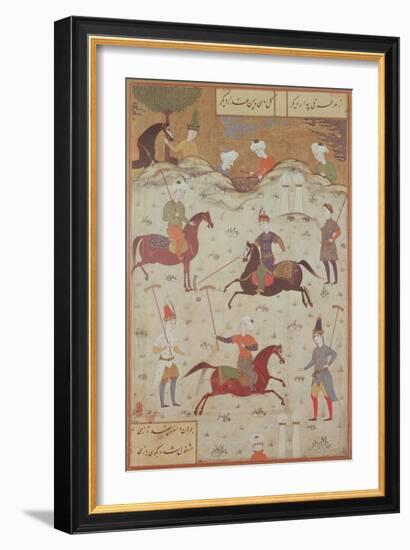 A Game of Polo-null-Framed Giclee Print