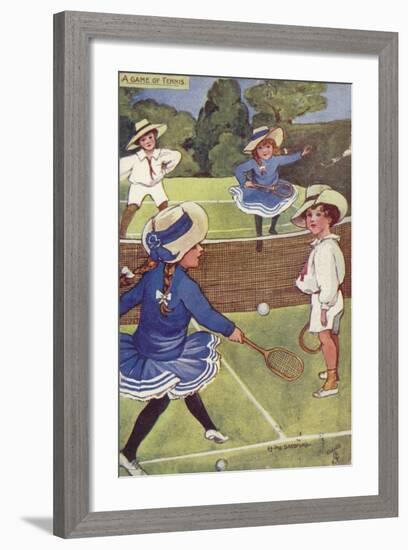 A Game of Tennis-null-Framed Giclee Print