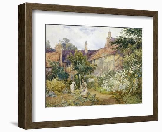 A Garden at Warwick-George Hodgson-Framed Giclee Print