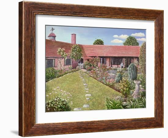 A Garden at Worthing, Sussex, 1983-Liz Wright-Framed Giclee Print