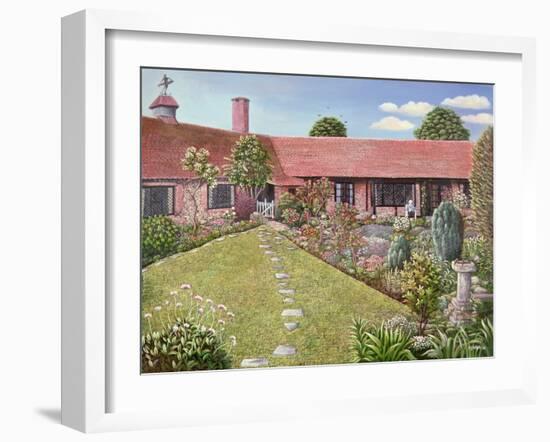 A Garden at Worthing, Sussex, 1983-Liz Wright-Framed Giclee Print