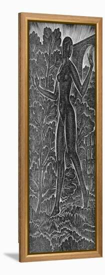 'A Garden Enclosed Is My Sister'-Eric Gill-Framed Premier Image Canvas