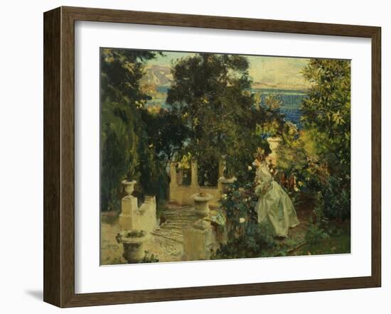 A Garden in Corfu, 1909-John Singer Sargent-Framed Giclee Print