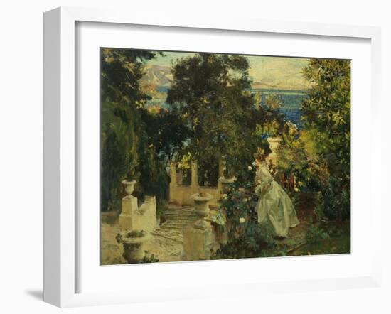 A Garden in Corfu, 1909-John Singer Sargent-Framed Giclee Print