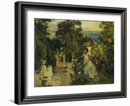 A Garden in Corfu, 1909-John Singer Sargent-Framed Giclee Print