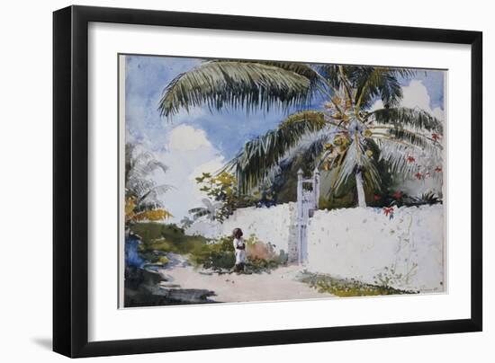 A Garden in Nassau, 1885-Winslow Homer-Framed Giclee Print