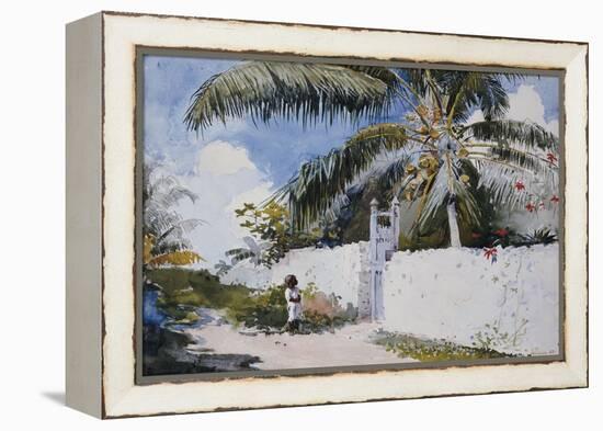 A Garden in Nassau, 1885-Winslow Homer-Framed Premier Image Canvas